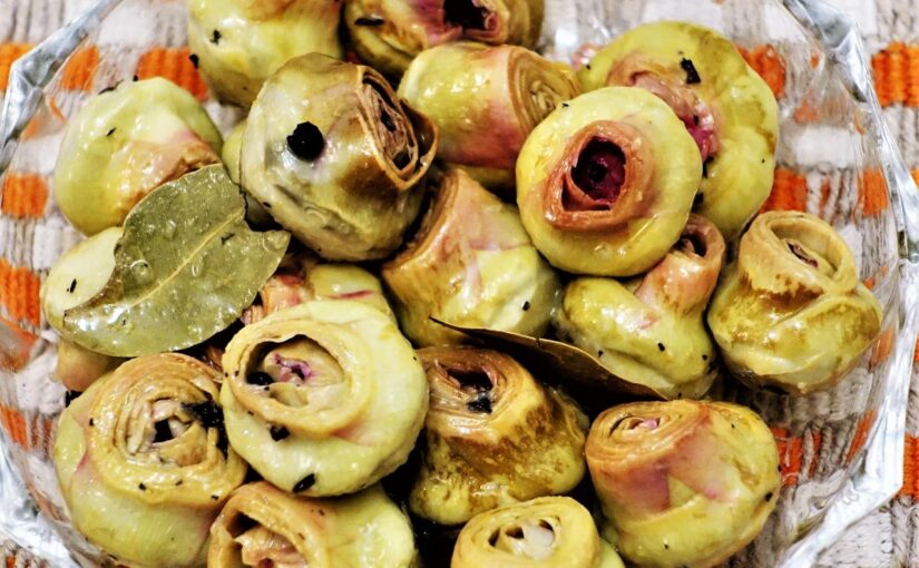 Botões de Alcachofras para Salada ou Antepasto