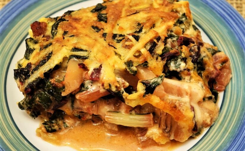 Gratinado de Swiss Chard com Ovo