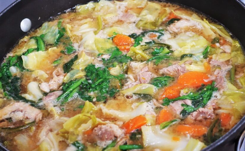 Sopão de Misso com Costelinhas e Verduras